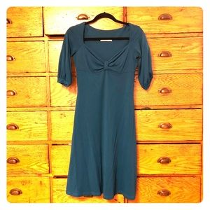 Susana Monaco sweetheart neck  Teal Dress, L